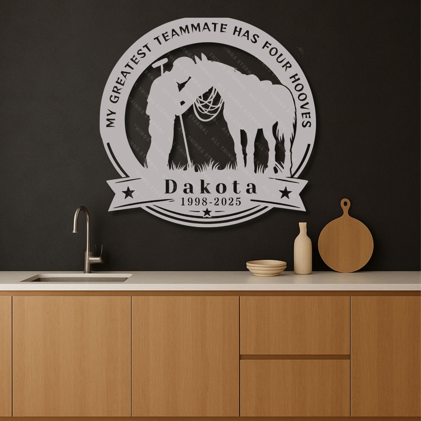 Personalized Polo Player Horse Memorial Metal Sign – Gift for Polo Players