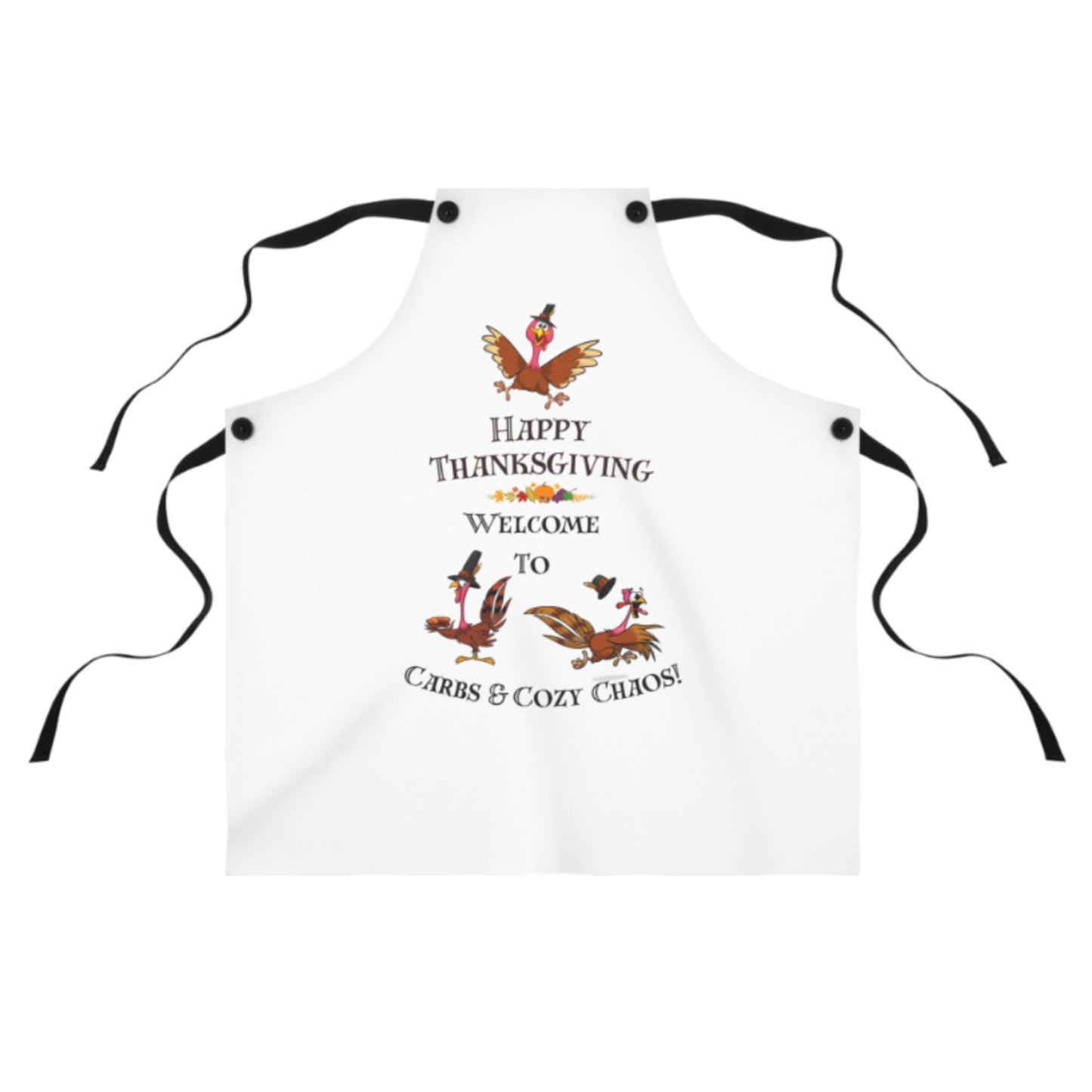Carbs & Cozy Chaos Apron | Funny Fall Cooking Gift | Thanksgiving