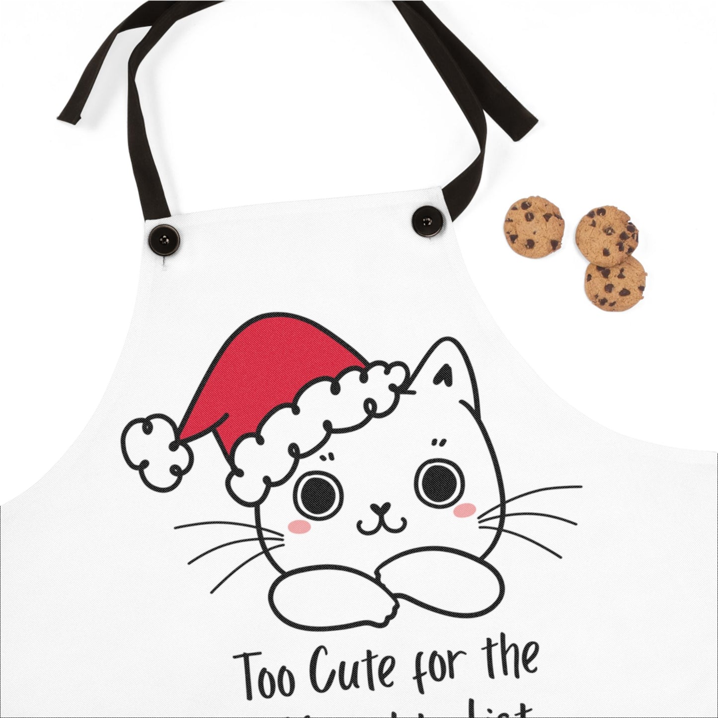 Too Cute Kitty Kat Apron – Funny Cat Cooking Apron, Christmas Gift