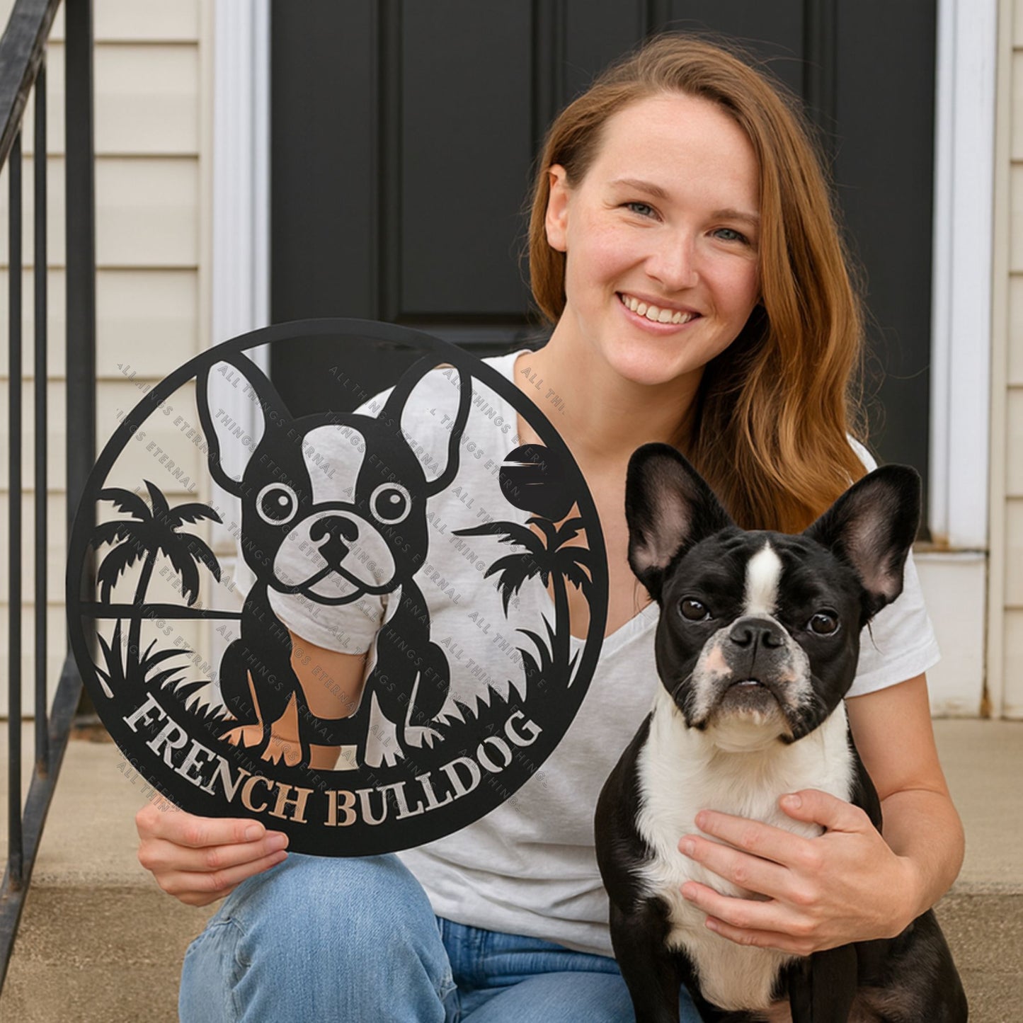 Personalized Pomeranian Metal Sign | Custom Dog Name Wall Art Gift