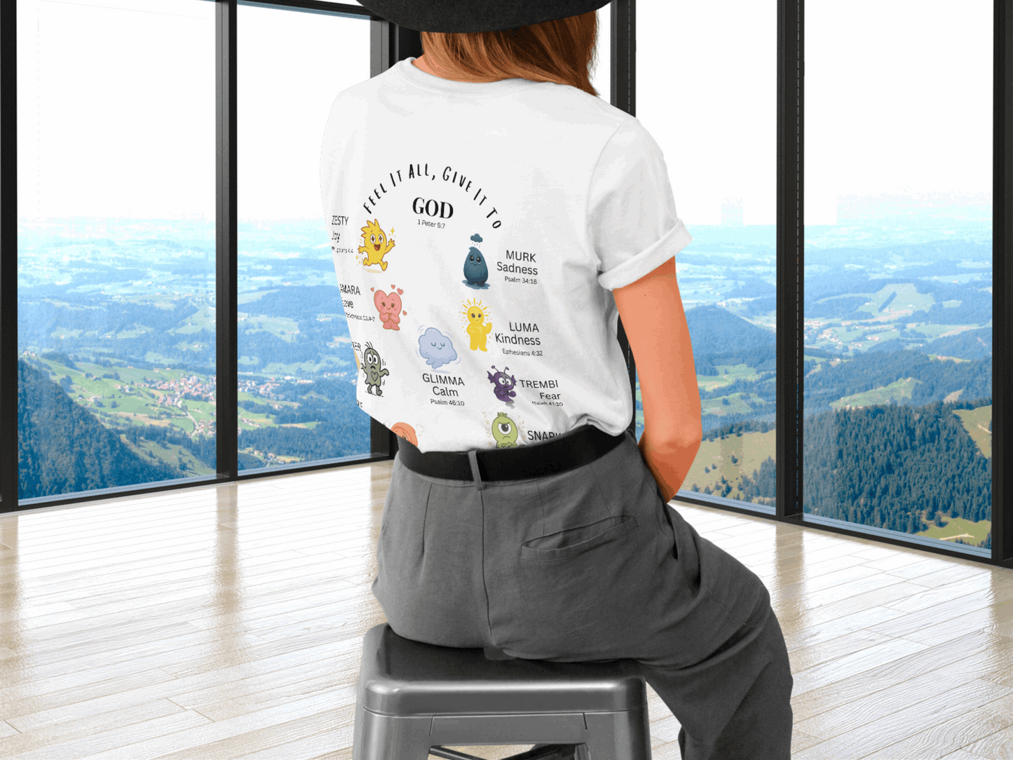 The Heartglow Crew™ Faith T-Shirt – Christian Emotional Characters Tee for Kids, Teens & Adults