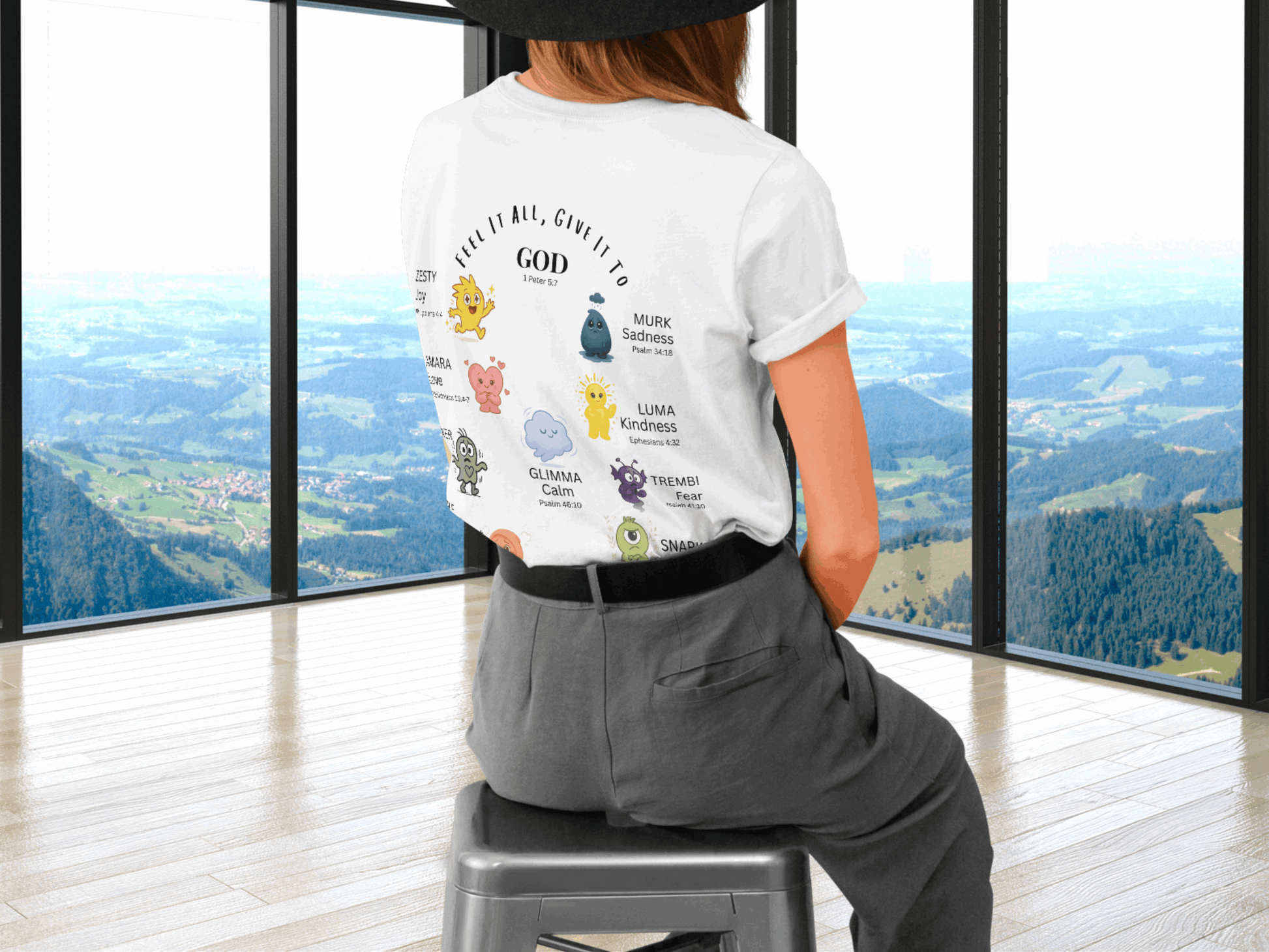 The Heartglow Crew™ Faith T-Shirt – Christian Emotional Characters Tee for Kids, Teens & Adults