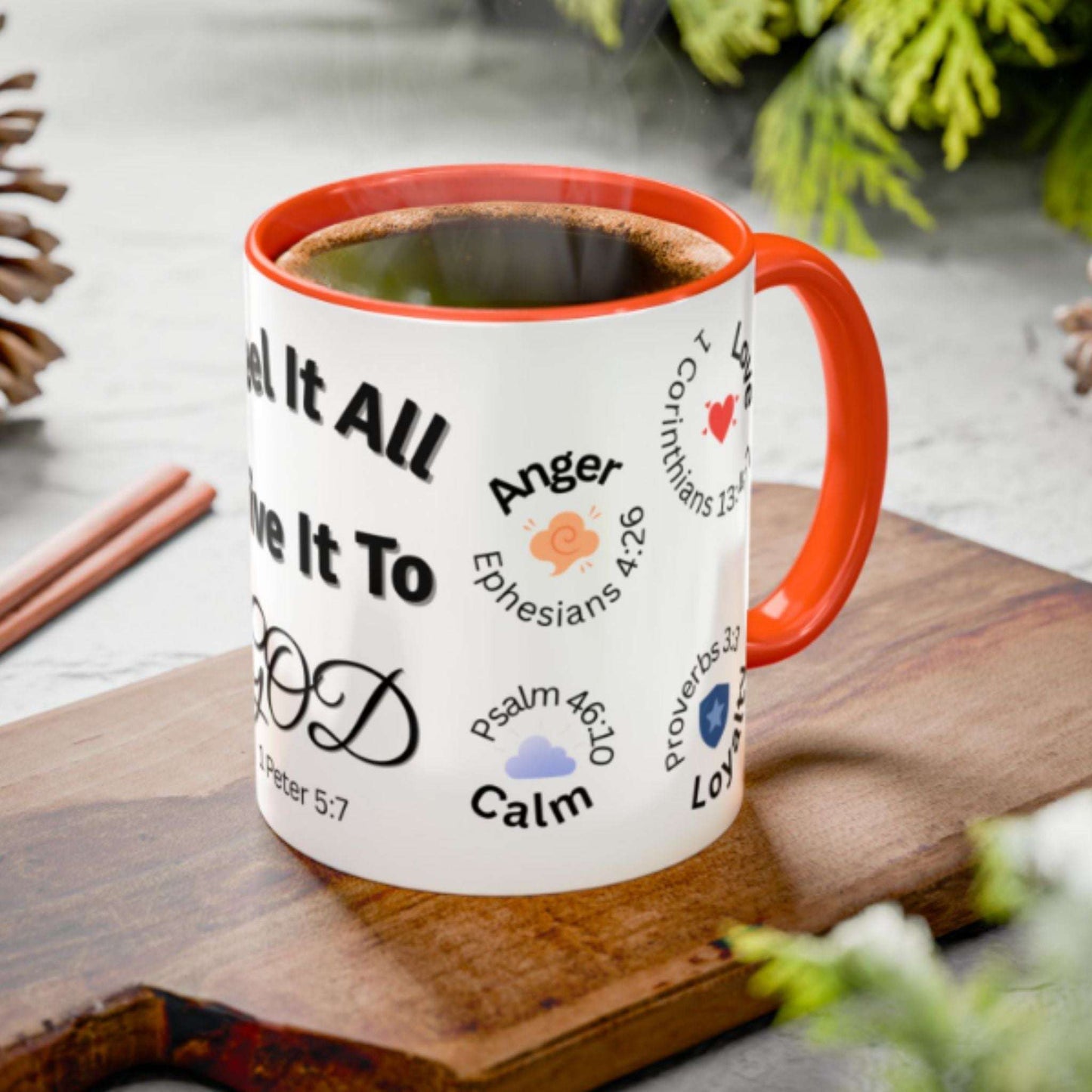 Feel It All Faith Mug | Christian Two-Tone Coffee Cup 11oz & 15oz