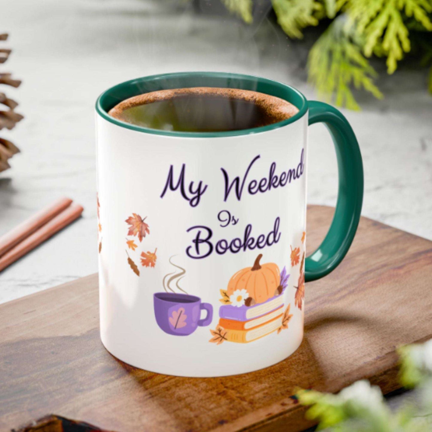 Cozy Fall Mug for Book Lovers – Autumn Reading Gift Coffee Tea Cup
