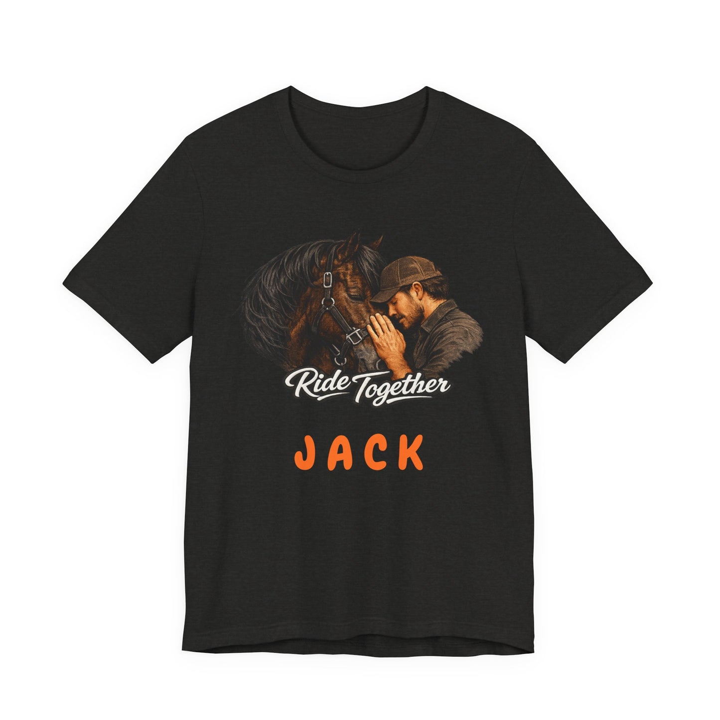 Personalized Ride Together Horse T-shirt for Men
