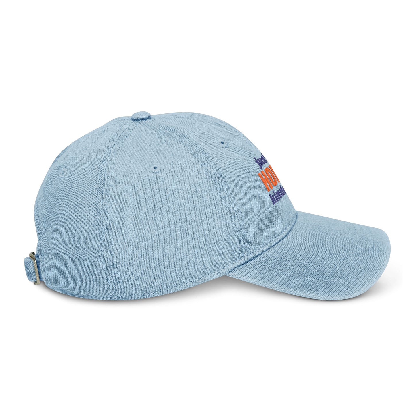 Embroidered 'Just a Horse Kinda Gal' Denim Hat –  Equestrian Cap for Men and Women