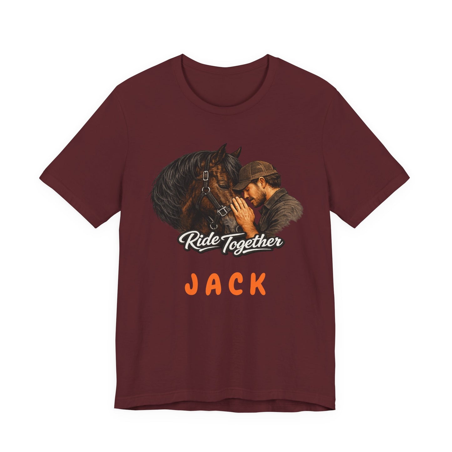 Personalized Ride Together Horse T-shirt for Men