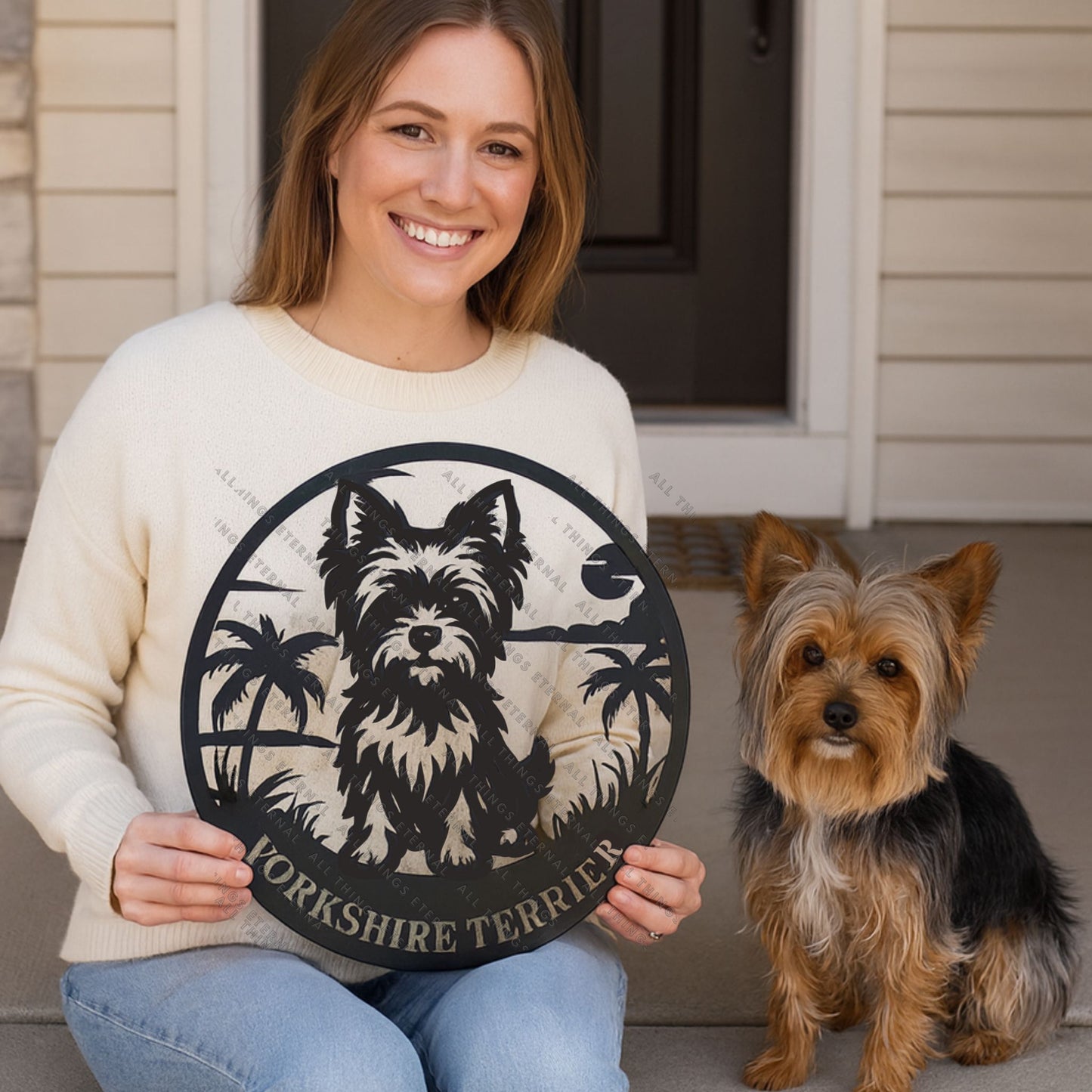 Personalized Pomeranian Metal Sign | Custom Dog Name Wall Art Gift