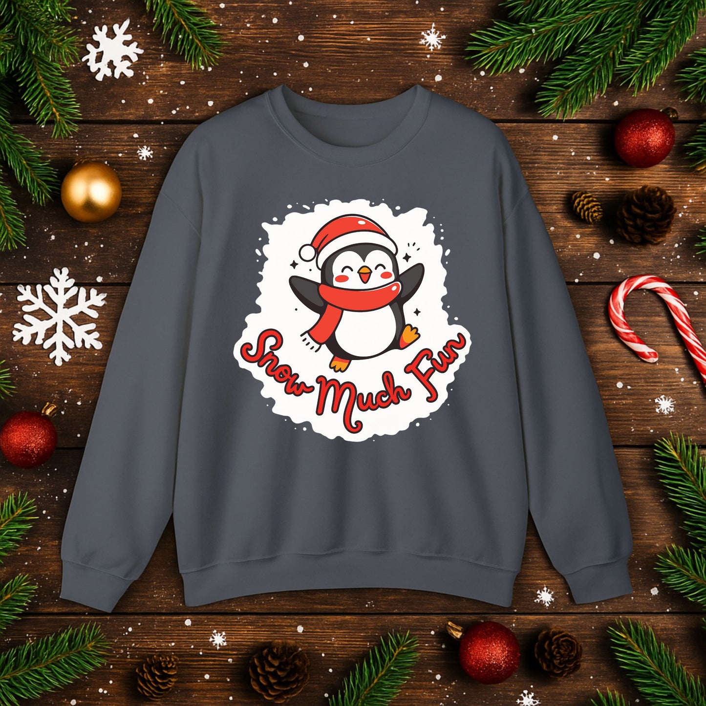 Unisex Snow Much Fun Sweatshirt – Cozy Christmas Crewneck
