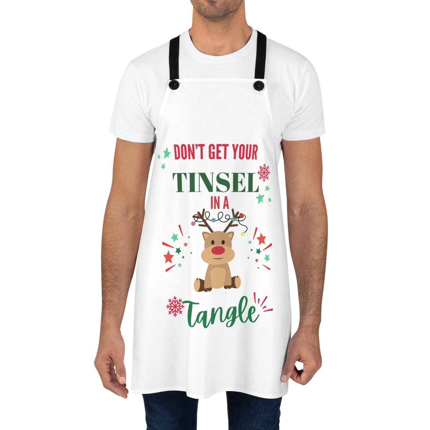 Don’t Get Your Tinsel in a Tangle Apron | Funny Christmas  Kitchen Gift