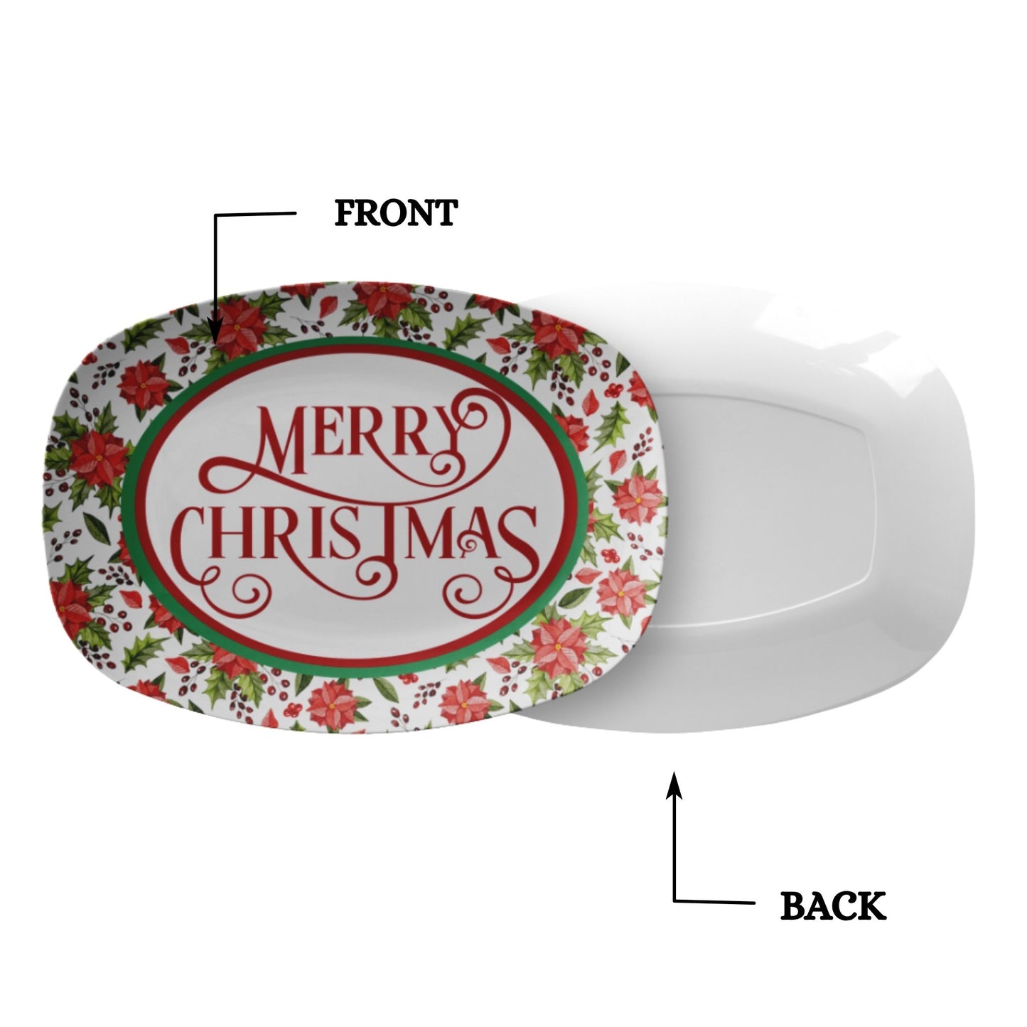 Merry Christmas Serving Tray – Festive Holiday Platter