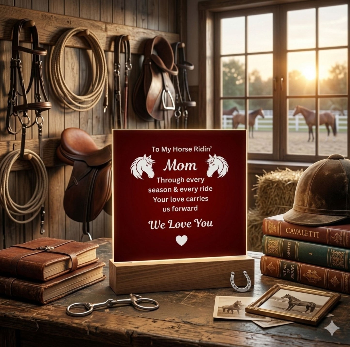Horse Lover Mom Acrylic Plaque Gift – To My Ridin' Mom Mother's Day