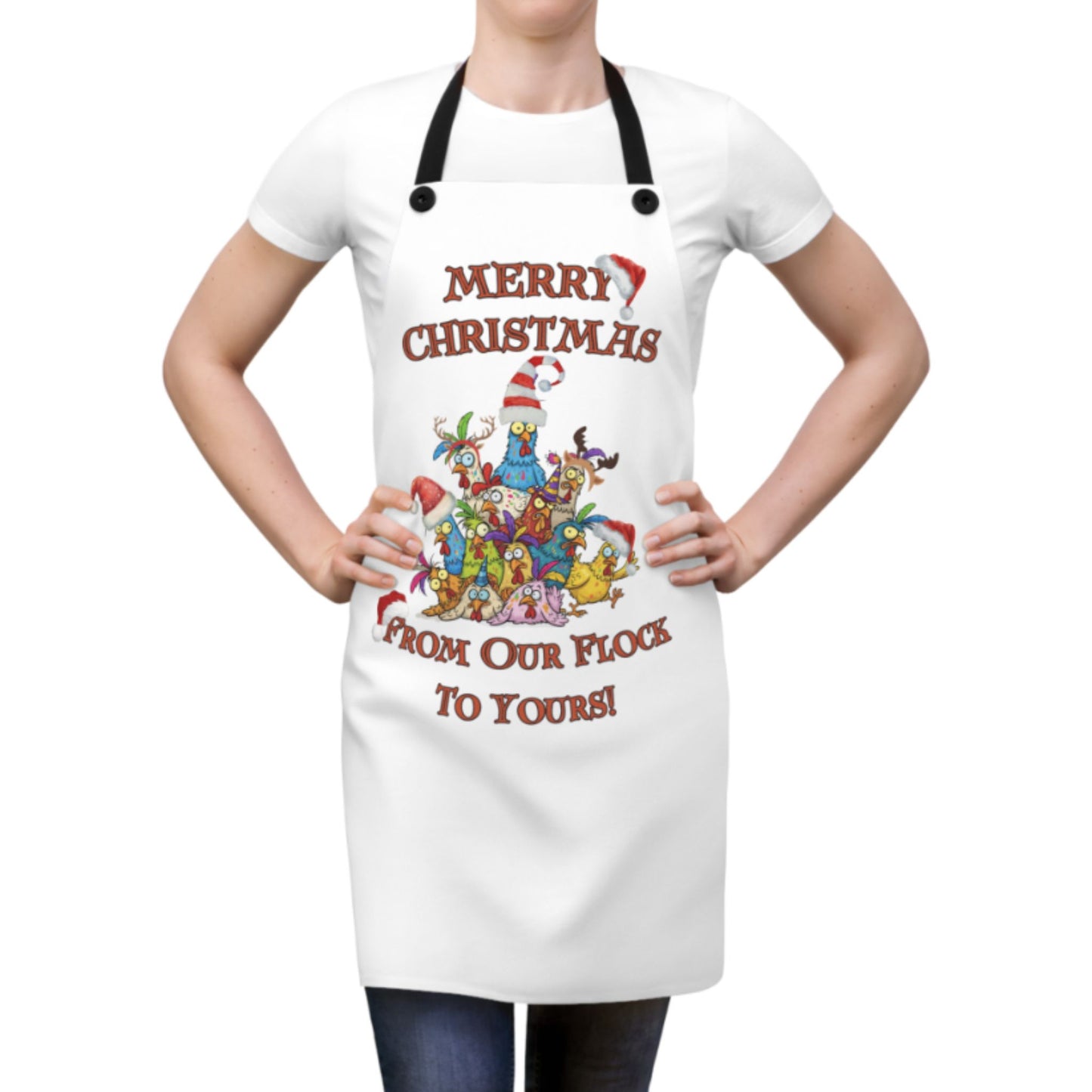 From Our Flock Apron | Funny Christmas Cooking Apron Gift