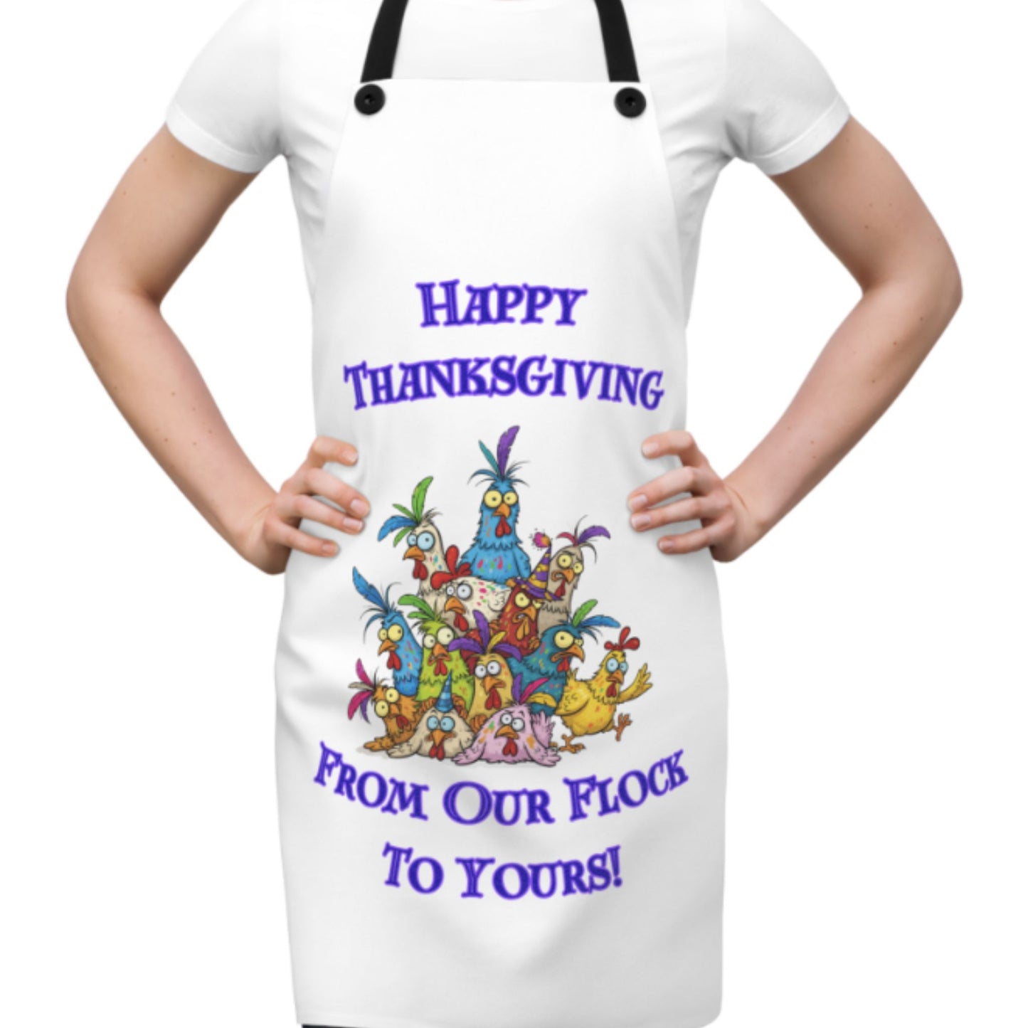 Happy Thanksgiving Apron | Funny Fall Cooking & Baking Gift