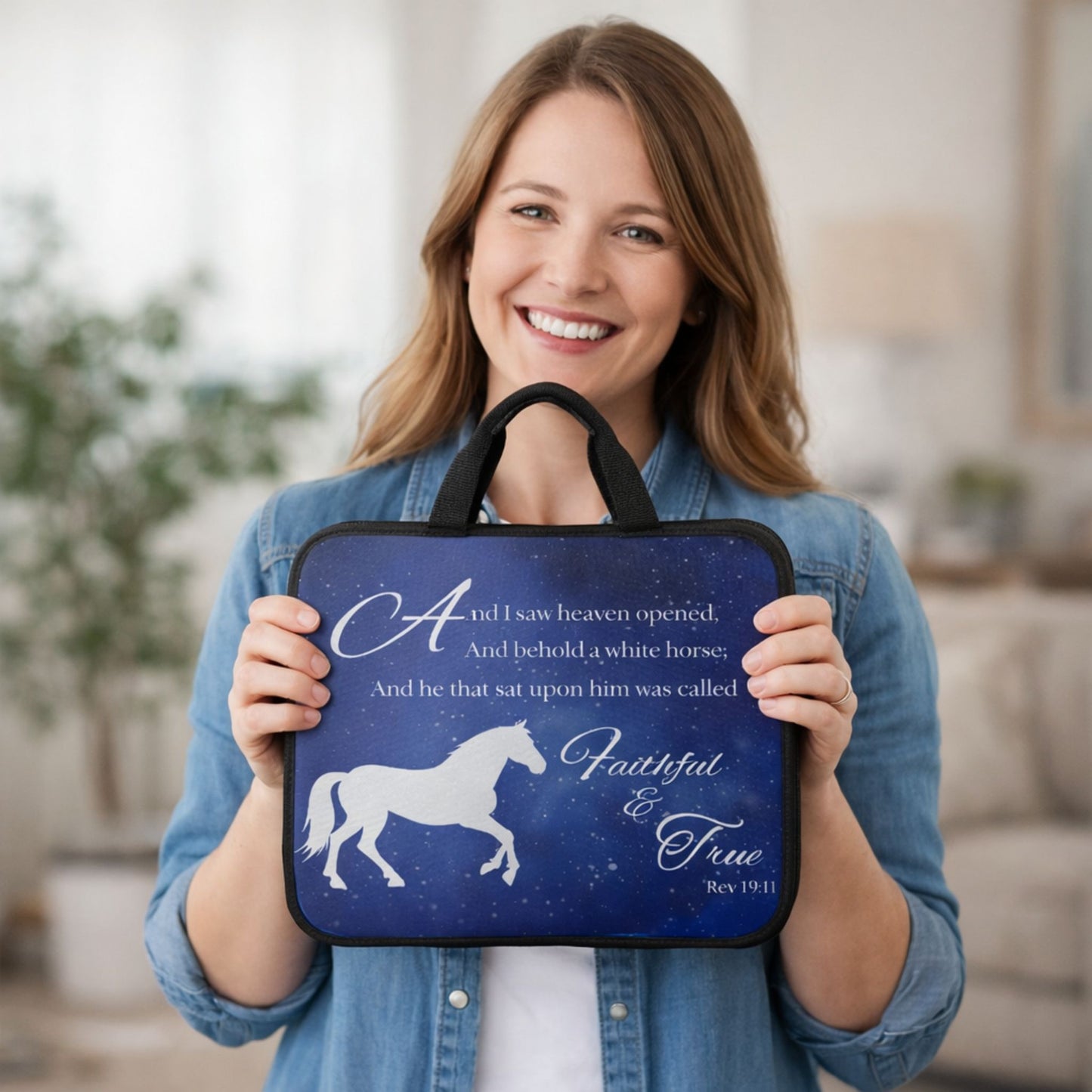 Faithful & True Revelation 19:11 Bible Cover – Christian Horse Bible Case