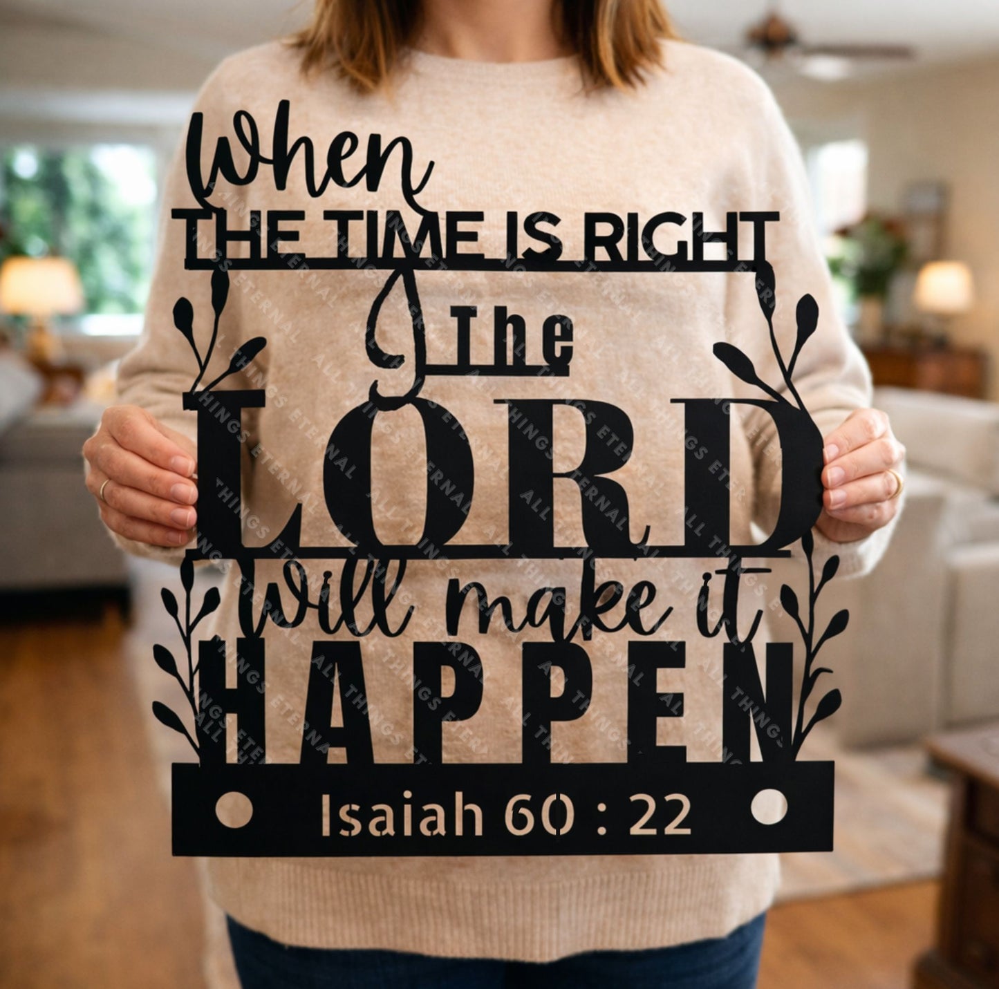 Isaiah 60:22 Christian Metal Wall Art - Inspirational Scripture Sign