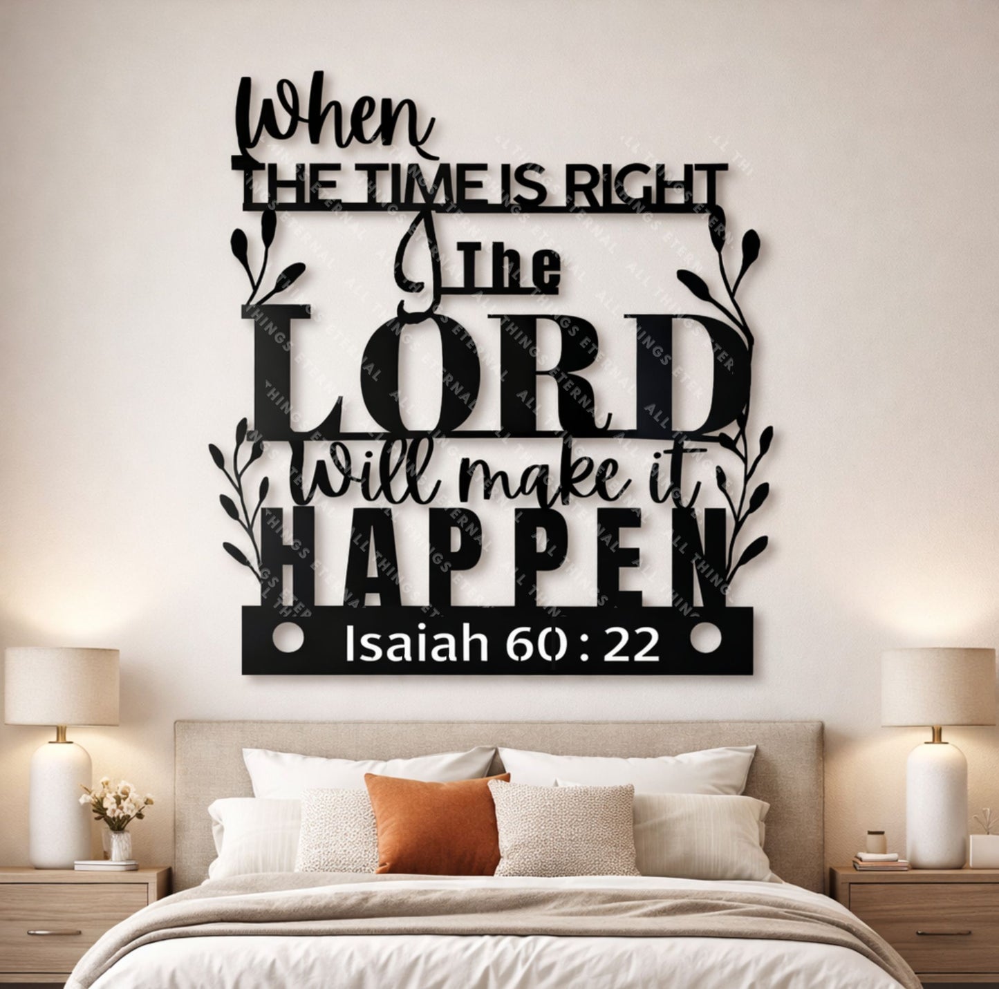 Isaiah 60:22 Christian Metal Wall Art - Inspirational Scripture Sign