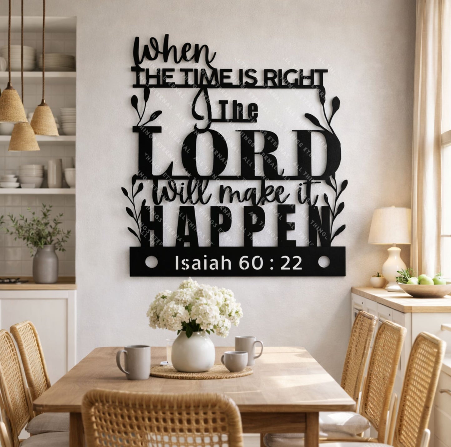 Isaiah 60:22 Christian Metal Wall Art - Inspirational Scripture Sign
