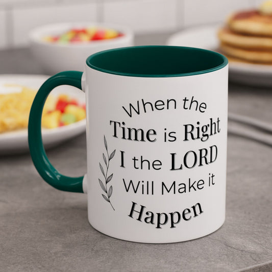 Isaiah 60:22 Bible Verse Mug – Two-Tone Christian Coffee Gift