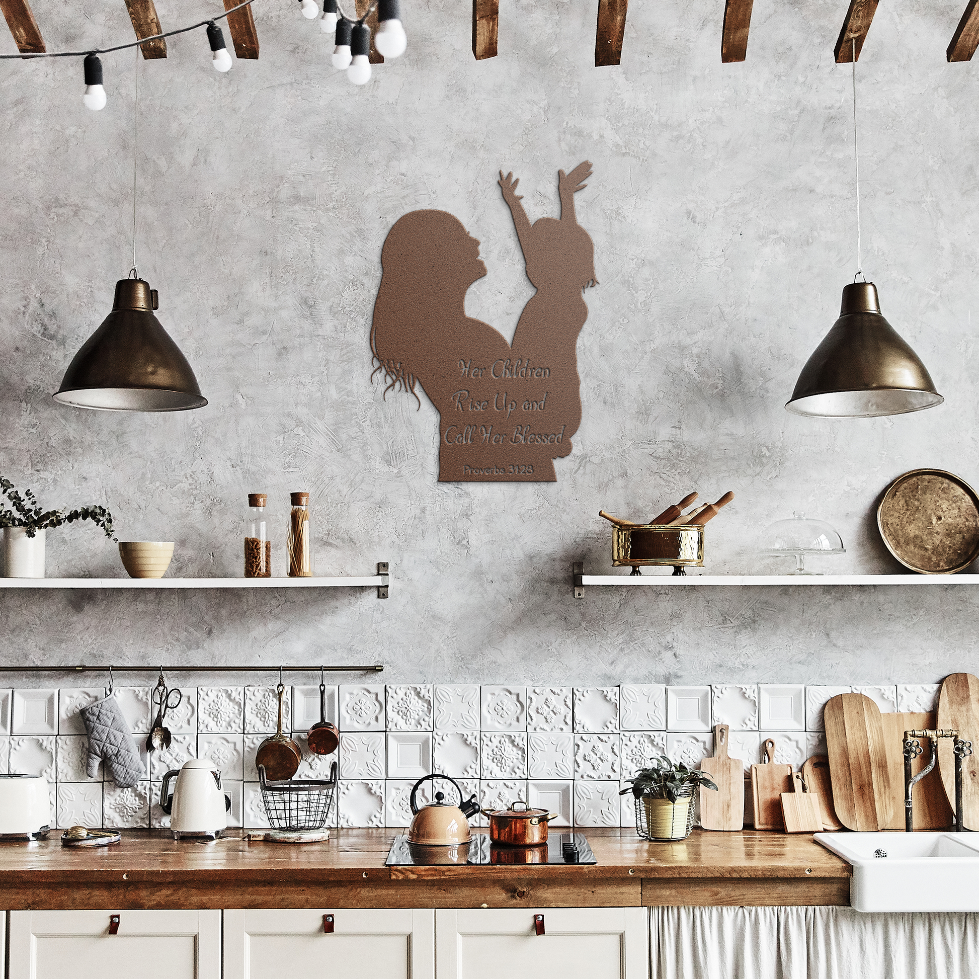 Mothers_Day_Metal_Sign_Proverbs_3128_Copper_Rustic_Kitchen_Mockup.png