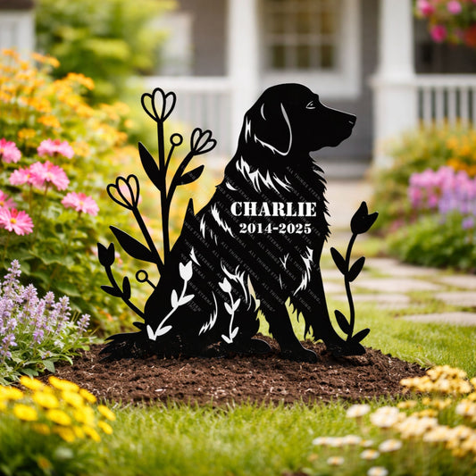 Personalized Dog Memorial Stake-Outdoor Pet Tribute Yard Decor