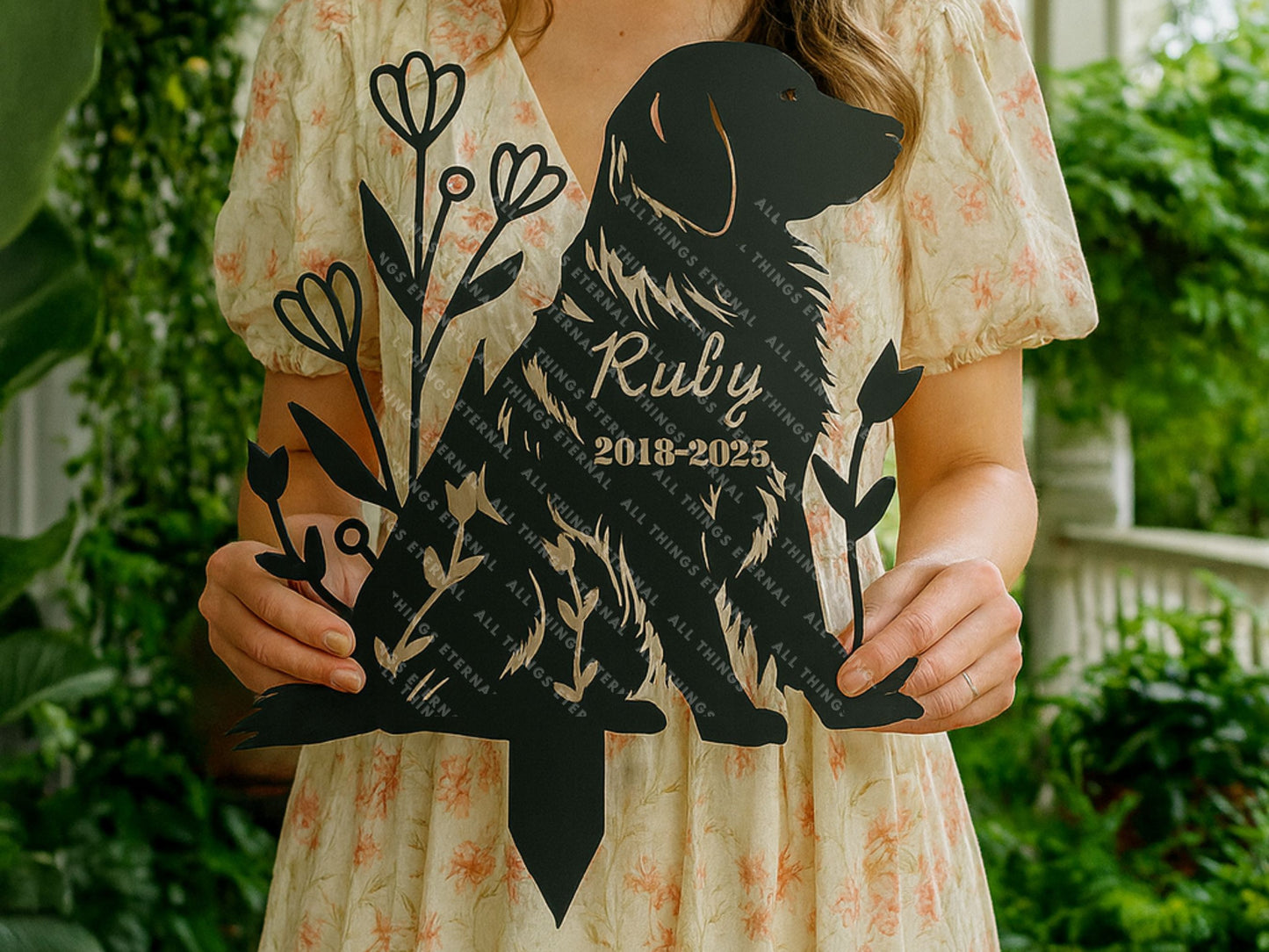 Personalized Dog Memorial Stake-Outdoor Pet Tribute Yard Decor
