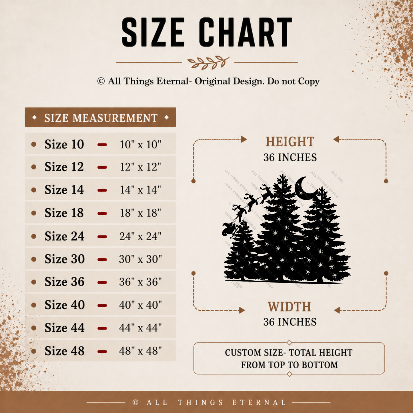 Metal Christmas Tree Sign – Rustic Santa Sleigh Holiday Decor