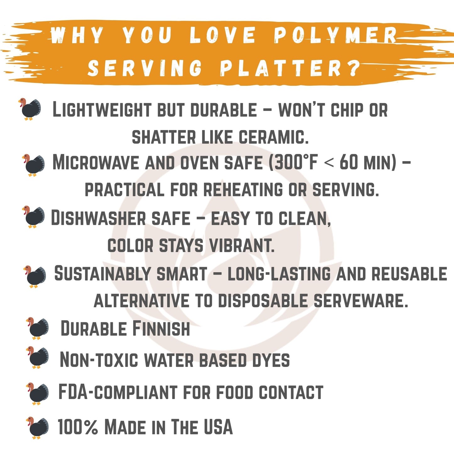 Thankful & Blessed  Serving Platter – Thanksgiving Tray