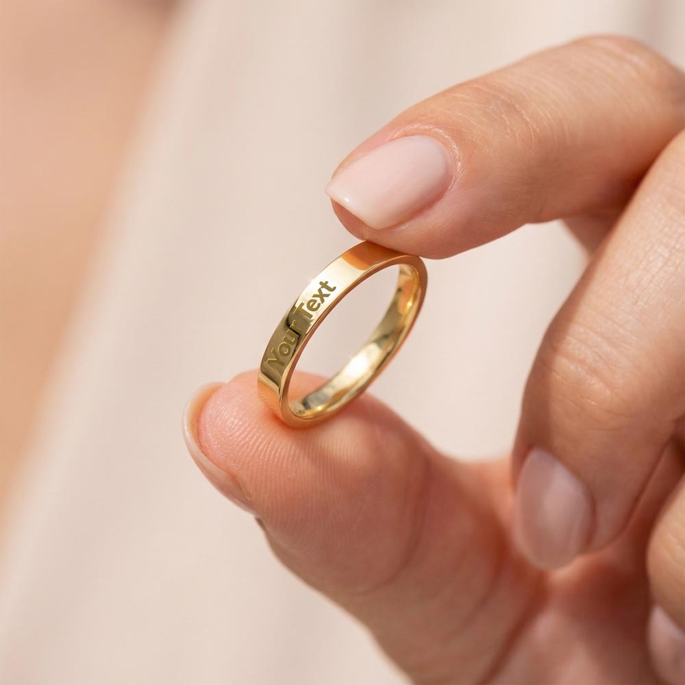 Personalized Horse Mom Engraved Ring Gift – With Message Card Jewelry