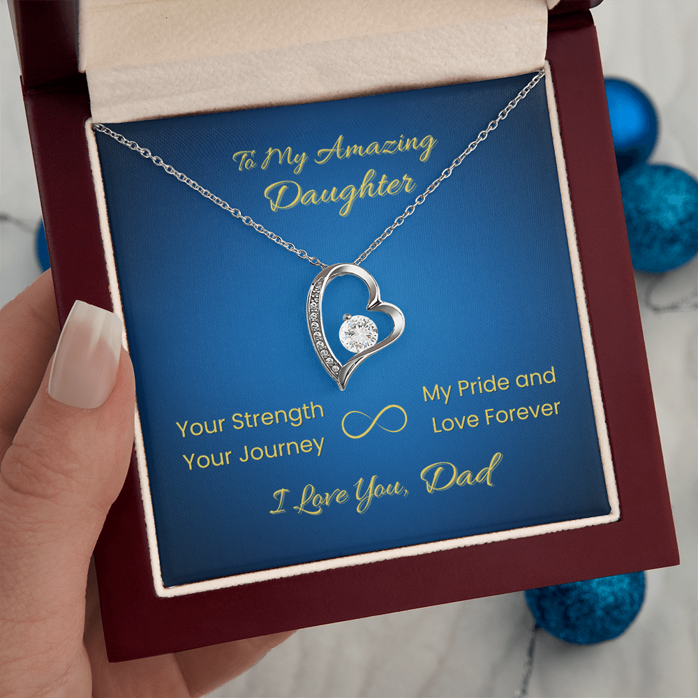 Forever Love Necklace for Daughter – From Dad | Your Strength Journey