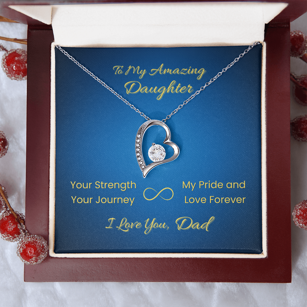 Forever Love Necklace for Daughter – From Dad | Your Strength Journey