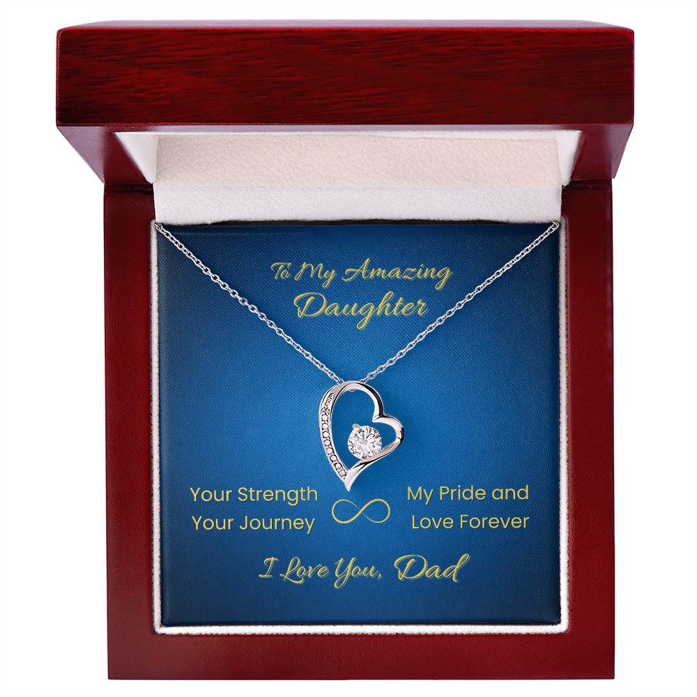 Forever Love Necklace for Daughter – From Dad | Your Strength Journey