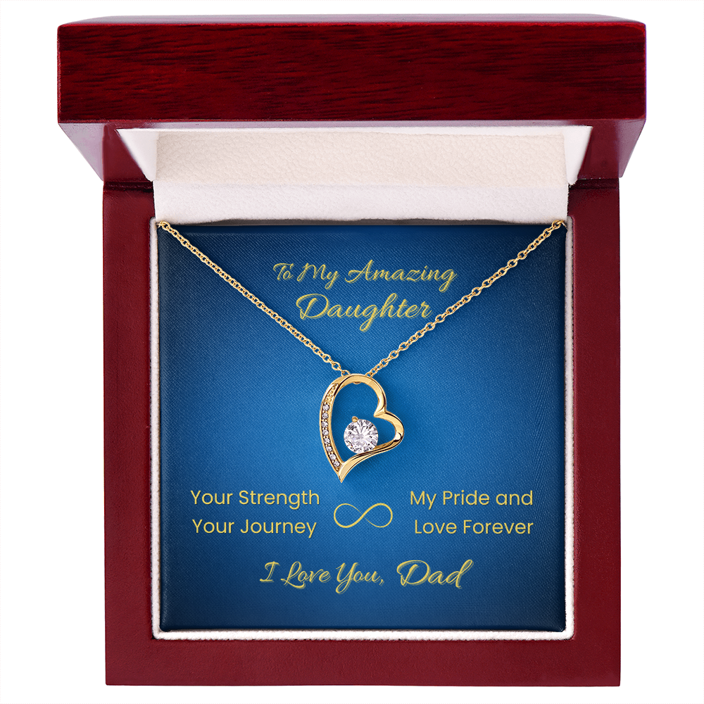 Forever Love Necklace for Daughter – From Dad | Your Strength Journey