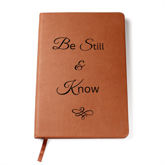 Be Still & Know – Vegan Leather Faith Journal for Reflection & Prayer