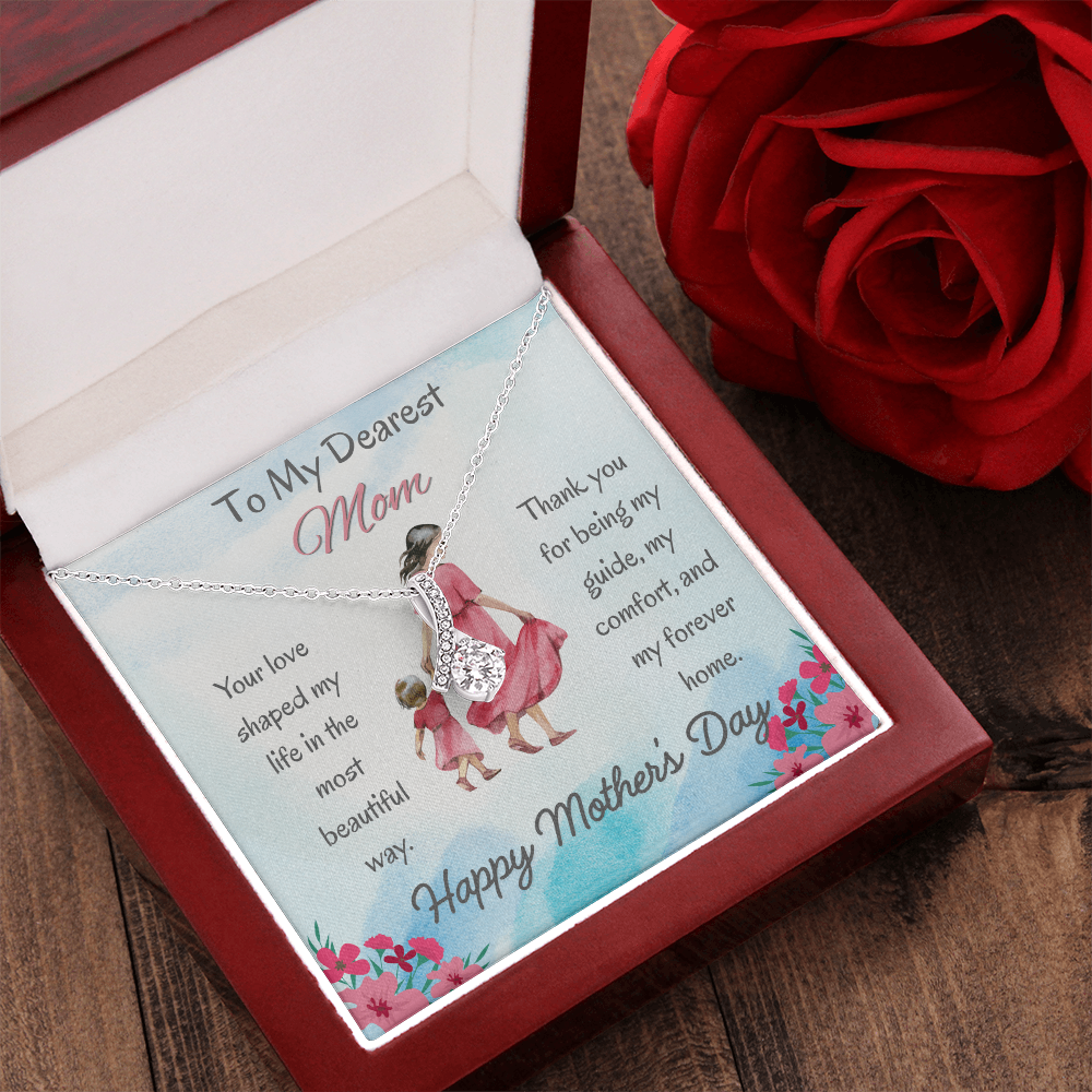 To My Dearest Mom Alluring Beauty Necklace – Mother's Day Gift