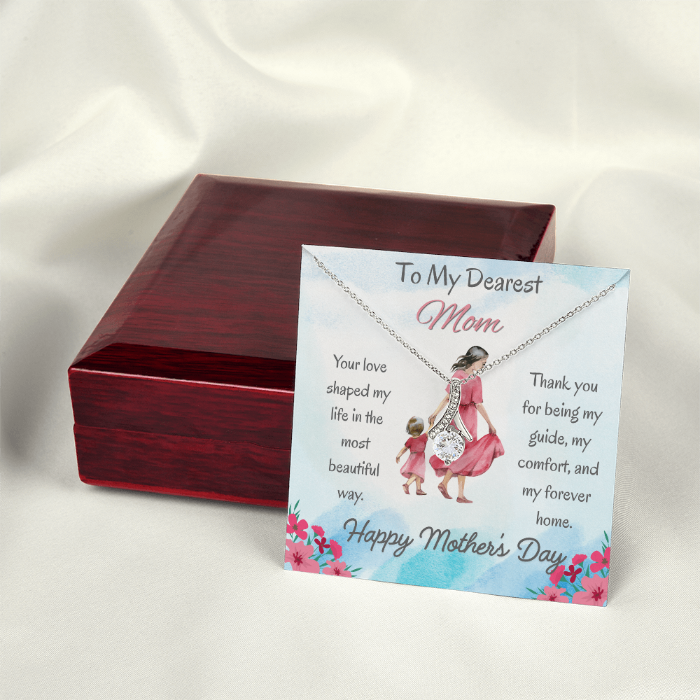 To My Dearest Mom Alluring Beauty Necklace – Mother's Day Gift