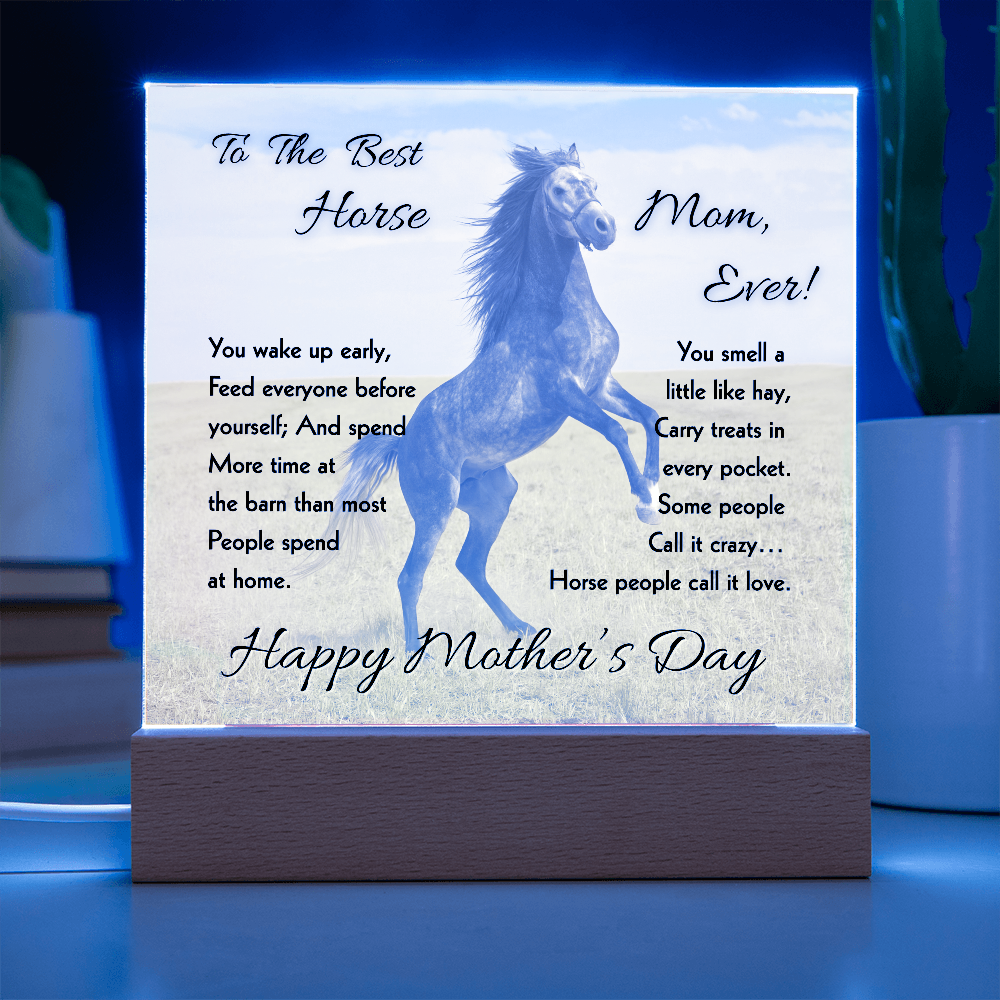 To The Best Mom Ever Acrylic Plaque – Thoughtful Mother's Day Gift & Decor