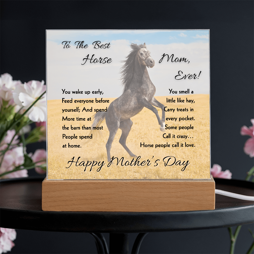 To The Best Mom Ever Acrylic Plaque – Thoughtful Mother's Day Gift & Decor