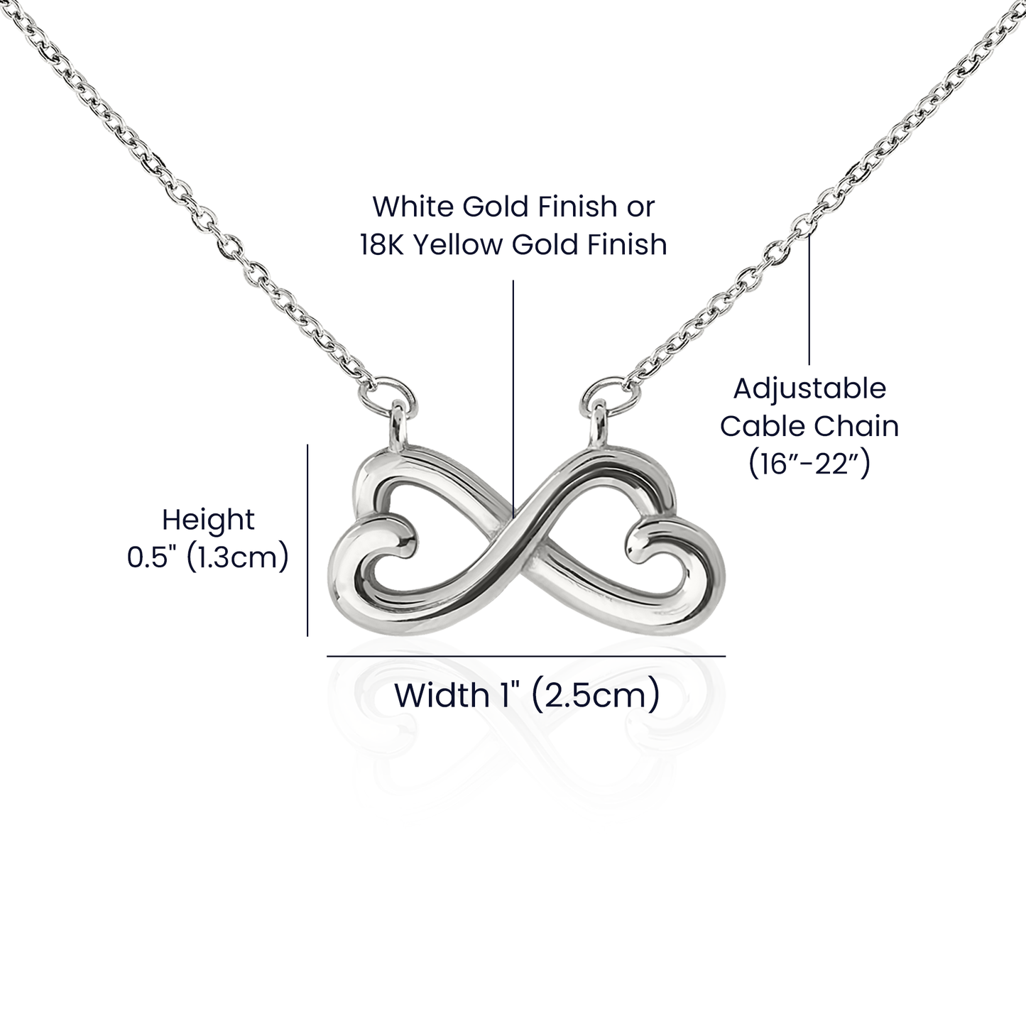 To My Dearest Mom Endless Love Necklace with Message Card Gift For Mother's Day