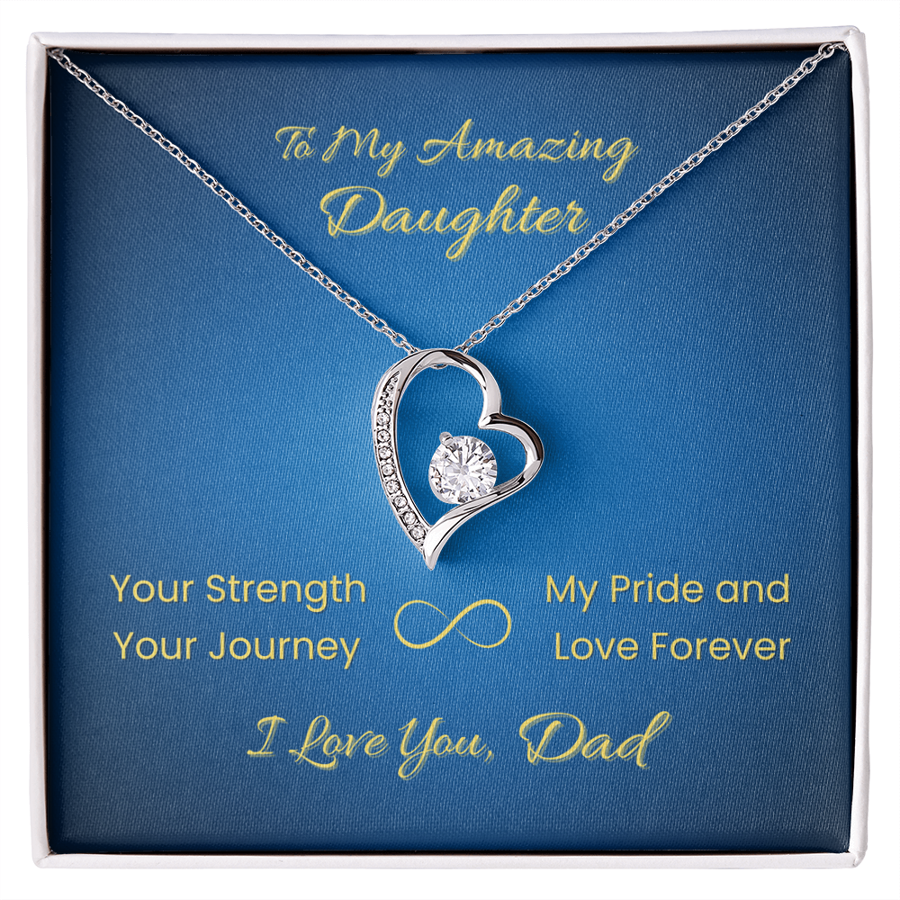 Forever Love Necklace for Daughter – From Dad | Your Strength Journey