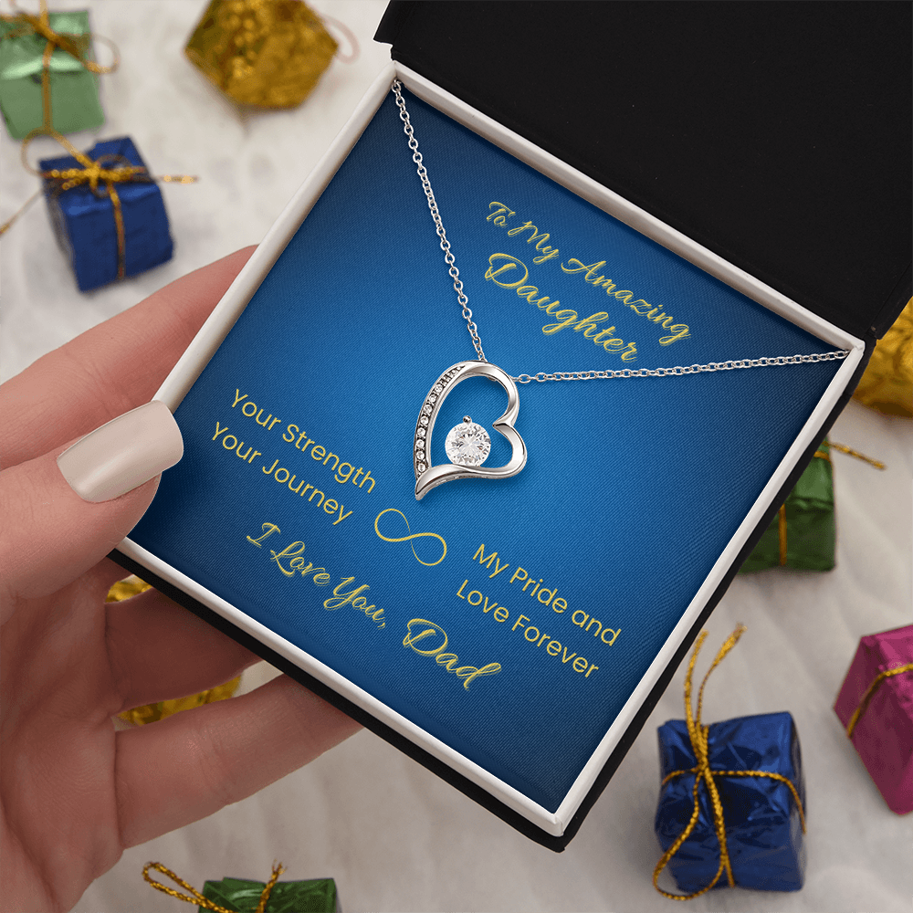 Forever Love Necklace for Daughter – From Dad | Your Strength Journey
