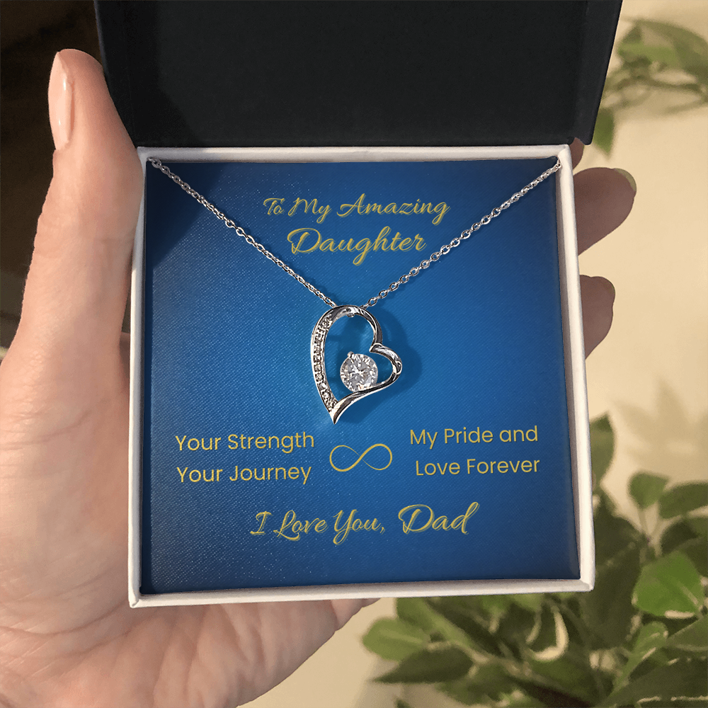 Forever Love Necklace for Daughter – From Dad | Your Strength Journey