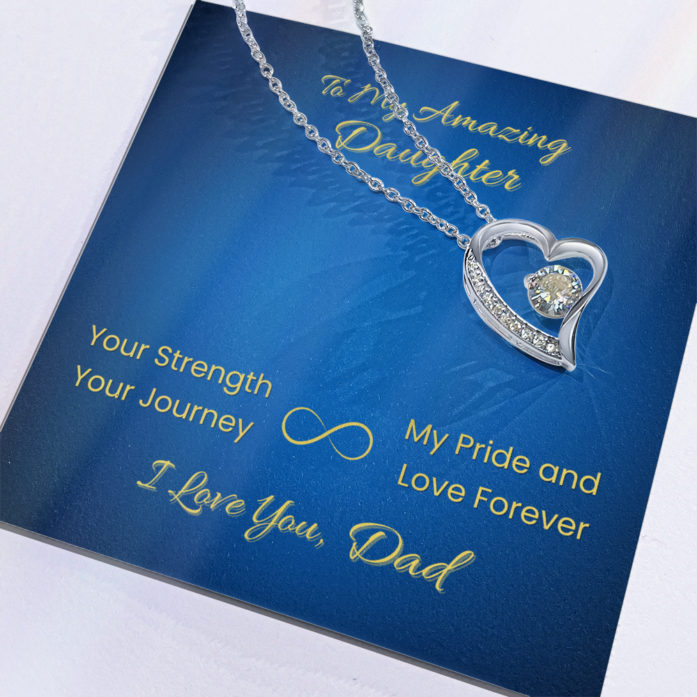 Forever Love Necklace for Daughter – From Dad | Your Strength Journey